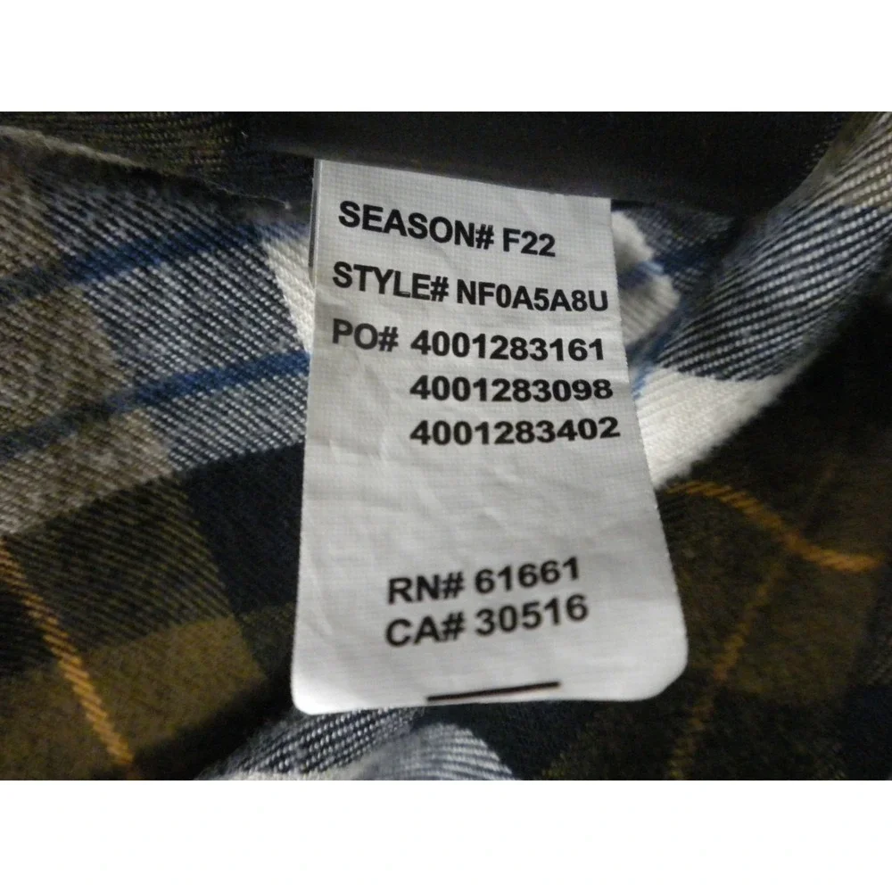 The North Face Arroyo Shirt Mens M Green Plaid Lightweight Flannel Granola Trail